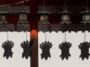 壷阪寺05 吊灯籠と影